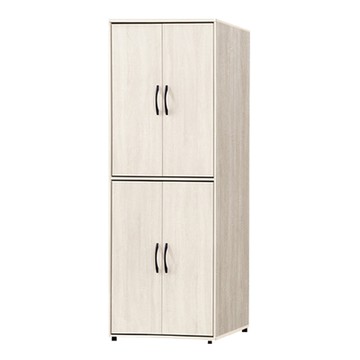 【文創集】雅美2.5尺四門雙吊桿衣櫃/收納櫃-76x59.4x197cm免組