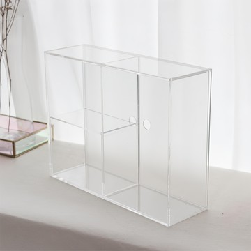 moosy life 目喜生活 迷霧拉門 防塵美妝保養品收納櫃  1個