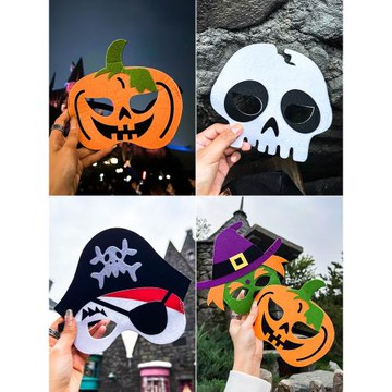 萬圣節裝飾頭飾帽子小禮物兒童裝扮飾品道具南瓜燈女巫布置配飾女