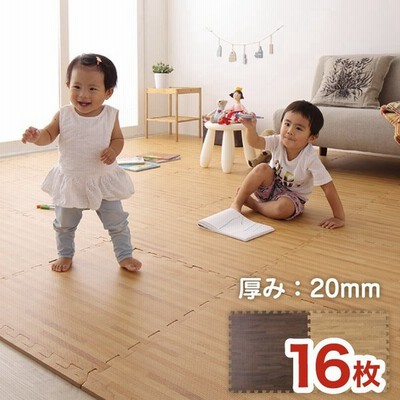 木目調ジョイントマット 16枚セット ホワイト 大版サイズ❗ geocoach.co.jp