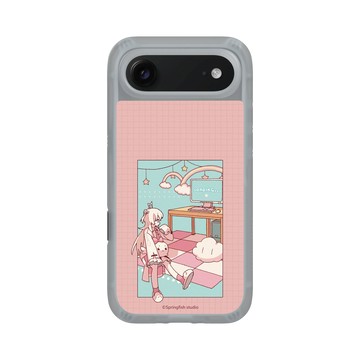 iPhone Air AirX 流變灰 - 瑟拉斯蒂歐 - 白白虹 - 初始OP晃晃腿白比手機殼殼