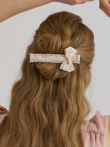 Rose Lace Large Hair Clip (JP-25-040CC)