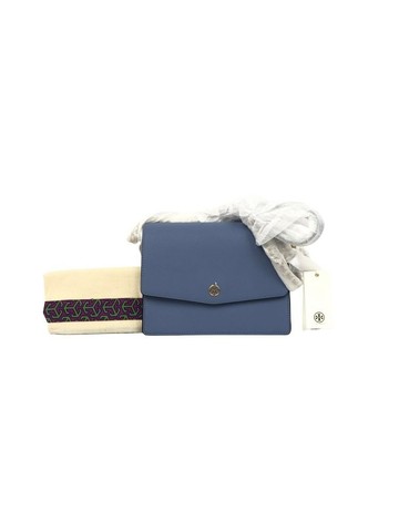 tory burch 藍色 Robinson 皮革肩背包