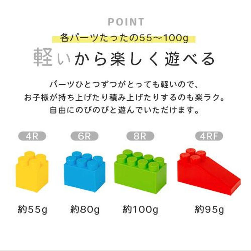 ブロック おもちゃ 88ピース セット 知育玩具 積み木 積木 1歳 2歳 3歳