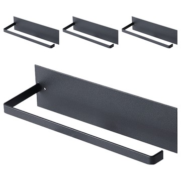 日式高碳鋼背膠式紙巾架  4個  黑色