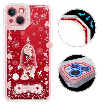 KnowStar iPhone 系列 貓瞳盾鏡頭增高全包覆彩鑽防摔手機殼-真愛