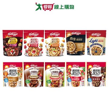 家樂氏纖穀脆系列(超級莓果/豐富堅果/黑巧野莓/LIGHT/燕麥/榛果可可/鮮摘草莓/蜂蜜杏仁/【愛買】