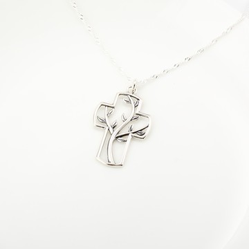 【Angel & Me】生命樹 十字架 s925 純銀 項鍊 基督 聖誕節 禮物