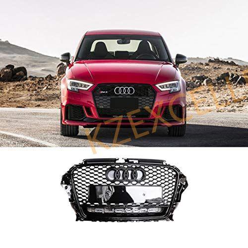 フロントグリル 20132016 アウディA3 交換パーツ RS3スタイル ABS製 塗装済み グロスブラック フロントバンパー