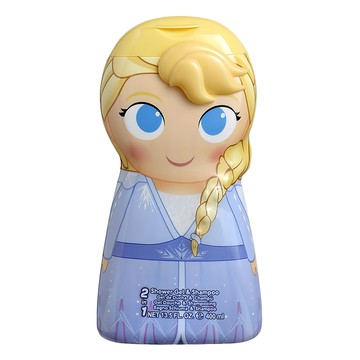 AIR-VAL Frozen Elsa 艾莎 2合1沐浴洗髮精 400ml 迪士尼經典動畫 頭髮與身體清潔 甜甜花果香 溫和清潔  1瓶