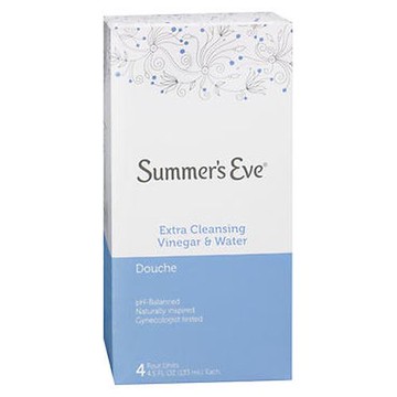 Summers Eve Douches Extra Cleansing Vinegar & Water 4 Count  (4.5 Oz Each) by Summers Eve