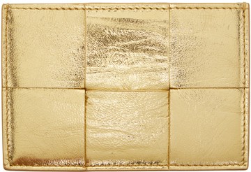 Bottega Veneta 金色 Cassette 卡包