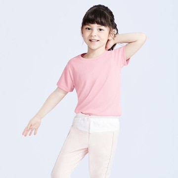 【任選二‧175/件】舒適.MIT永續環保材質-抗UV吸排抗菌圓領上衣-童裝