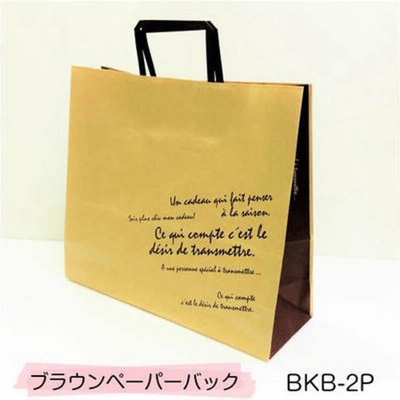 紙袋 Bkb 2p Bkfブラウンペーパーバッグ 10枚 クラフト紙 手提げ袋 紙袋 ペーパーバック ラッピング袋 クラフト紙 かわいい おしゃれ 通販 Lineポイント最大0 5 Get Lineショッピング