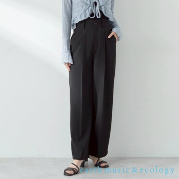 earth music&ecology 中央壓線打摺直筒剪裁長褲(1L42L0F0700)