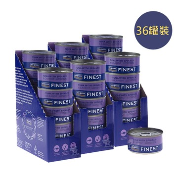 【倆寶貝精品館】海洋之星FISH4DOGS 鮮魚蔬菜犬罐 鮪魚-菠菜&胡蘿蔔 85gｘ36罐