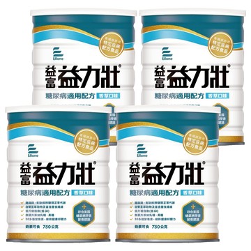 益富 益力壯 糖尿病適用配方 香草  4罐  750g