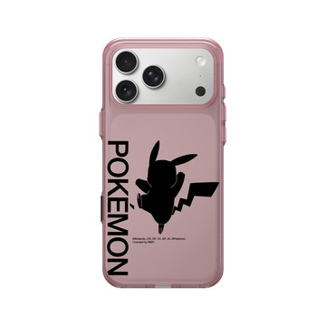 iPhone 17 Pro Max Clear (相機按鈕) 晶醺玫 - 寶可夢 Pokemon - 皮卡丘剪影