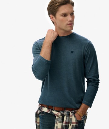 Superdry Men's Classic Essential Top Blue Size: Xxl