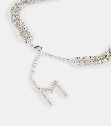 Magda Butrym Floral-appliqué crystal-embellished choker