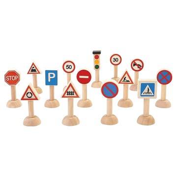 PLAN TOYS 交通號誌組  1組  多種顏色