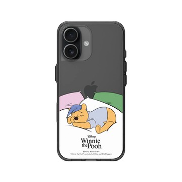 iPhone 17 Clear (相機按鈕) 酷墨灰 - 迪士尼-小熊維尼 Disney Winnie The Pooh - 枕頭上的維尼