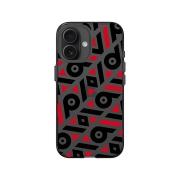 iPhone 16 Clear (相機按鈕) 酷墨灰 - 花生騷 WasangShow - 西西利鳥圖騰