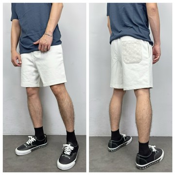 【New START精品服飾-員林】現貨 Coach 背後滿版口袋 棉短褲 棉褲 短褲 休閒短褲