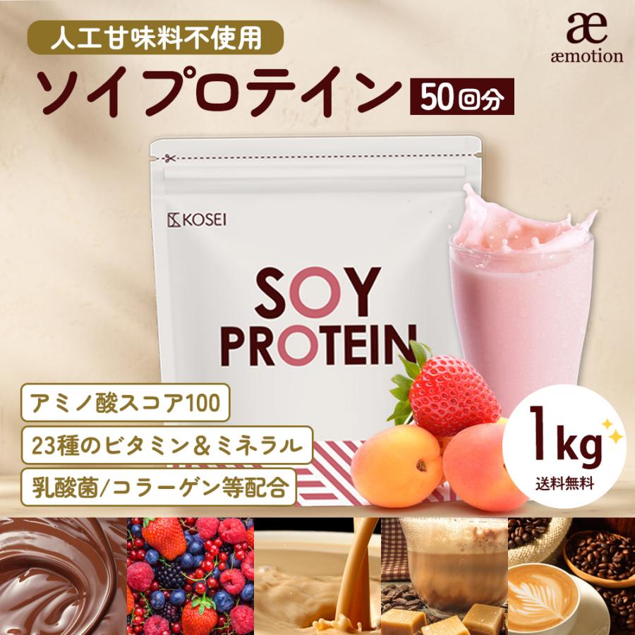 数量限定 KOSEI ソイプロテイン1kg チョコレート - ダイエット食品