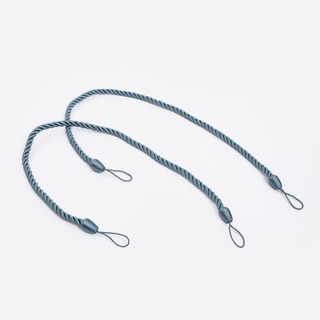 素色窗簾綁帶束繩 2入 深藍