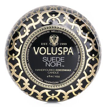 【Voluspa】迷你錫芳香蠟燭- Suede Noir