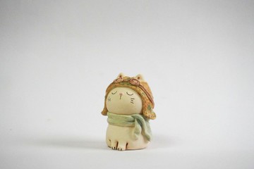 陶藝手作-小陶貓-飛行貓貓
