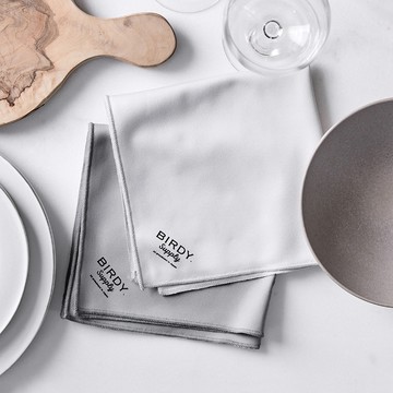 日本 BIRDY 日製 餐桌專用 極吸水強力去汙清潔巾 - 淡雅灰