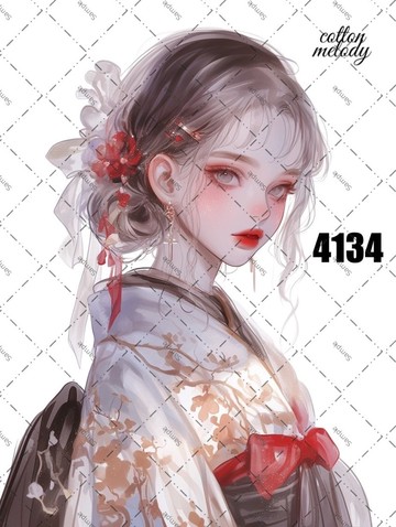 original sticker no.4134 人物貼紙 原創貼紙 原創人物貼紙 裝飾貼紙 cotton melody