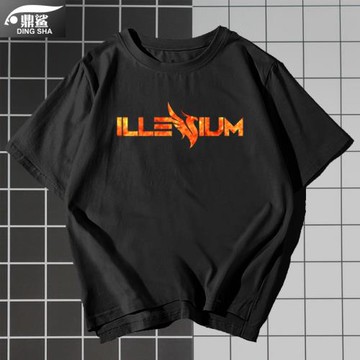 鳳凰之子ILLENIUM電音t恤衫短袖EDM周邊半截袖男女純棉上衣服體恤