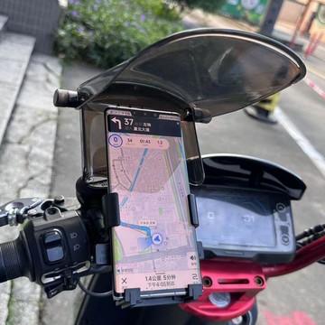 ✈速出貨🔥騎手必備電動車手機支架遮陽防雨頭盔車載手機支架導航摩托車專用YQG