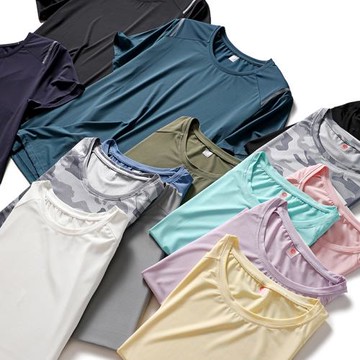 3M反光！觸感冰涼！外貿男女裝夏季薄款休閑運動情侶速干短袖T恤