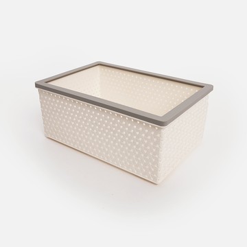 泰國DKW 可堆疊收納籃 典雅白 S