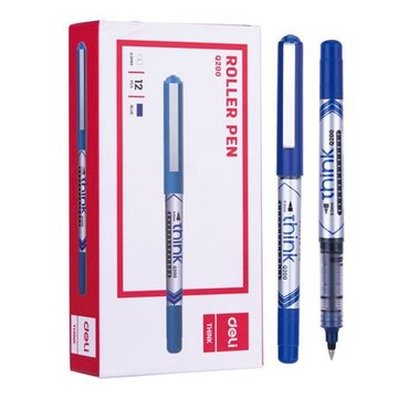 得力Deli直液式鋼珠筆/EQ20030/藍色/0.5mm