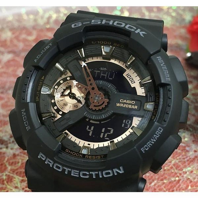 恋人達のGショック ペアウオッチ カシオ G-SHOCK BABY-G GA-110RG-1AJF BGA-290DR-1AJF 黒 ブラック  送料無料 | LINEブランドカタログ