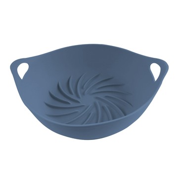 韓國SILIPOT 矽膠氣炸料理容器 耐熱-40℃~250℃ 適用3.5L以上氣炸鍋  188g  外徑230(內徑170) x 高80mm  1個