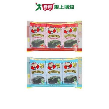 小老板韓式海苔系列(原味/辣味)(12G/包)【愛買】
