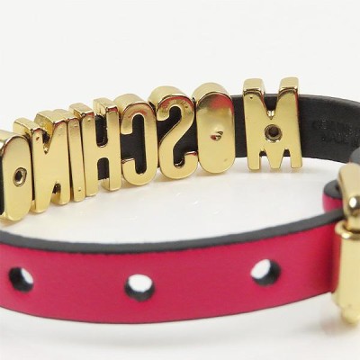 MOSCHINO モスキーノ Crystal Embellished Logo Bracelet A77528002 