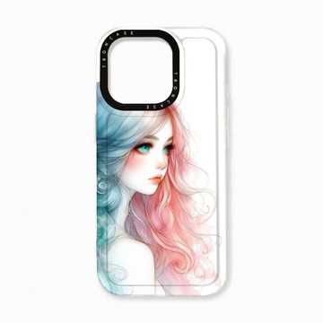 iPhone 16 Pro 殼 TRON iPhone 16 Pro 不愛笑的女孩 太空殼 透白款 手機殼