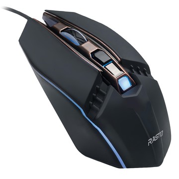 RASTO RM23 專業級電競RGB發光有線滑鼠  R-PCA025  Black
