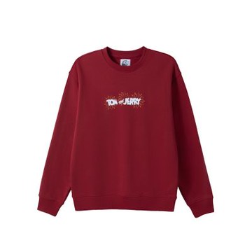 GIORDANO 男裝歡慶時刻印花大學TEE 湯姆貓與傑利鼠系列