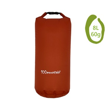 100mountain 70D 3D輕量防水壓縮袋 8L【焰紅色】