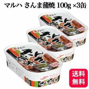 3缶セット  マルハニチロ さんま蒲焼 100g