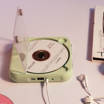 可創專輯cd隨身聽英語光盤復古音響家用便攜式黑膠cd機播放器【北歐家居生活】
