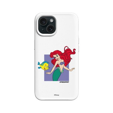 iPhone 15 SolidX 白 - 迪士尼-公主系列 Disney Princess - 公主專屬系列-小美人魚 愛麗兒
